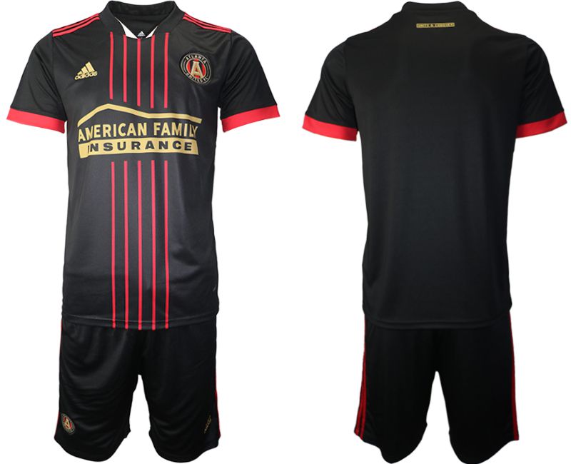 Men 2021-2022 Club Atlanta United FC home black blank Adidas Soccer Jersey
